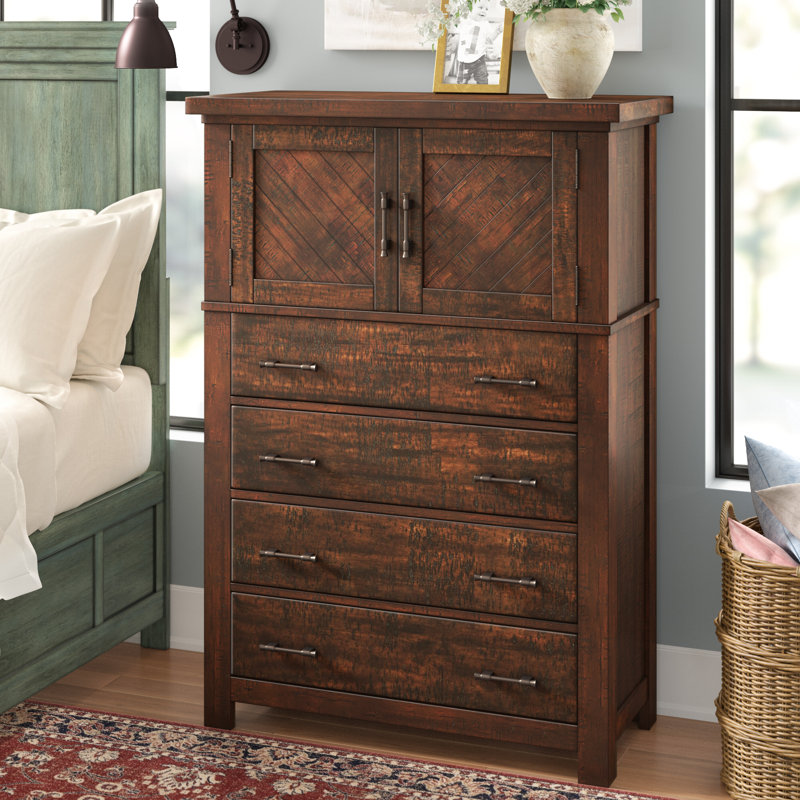 Three Posts Ismay 4 Drawer Combo Dresser & Reviews Wayfair.ca